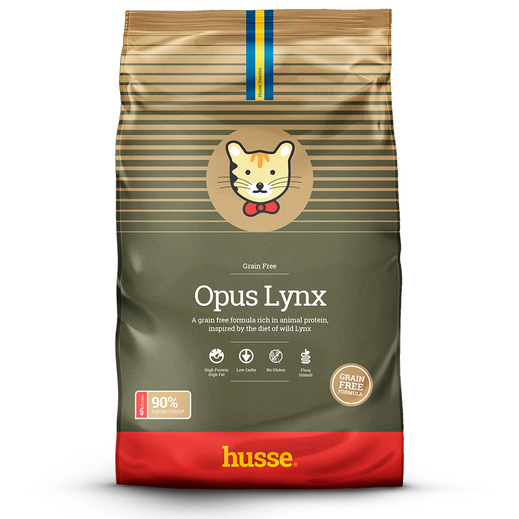 Zak Husse voeding graanvrij Opus Lynx voor de kat