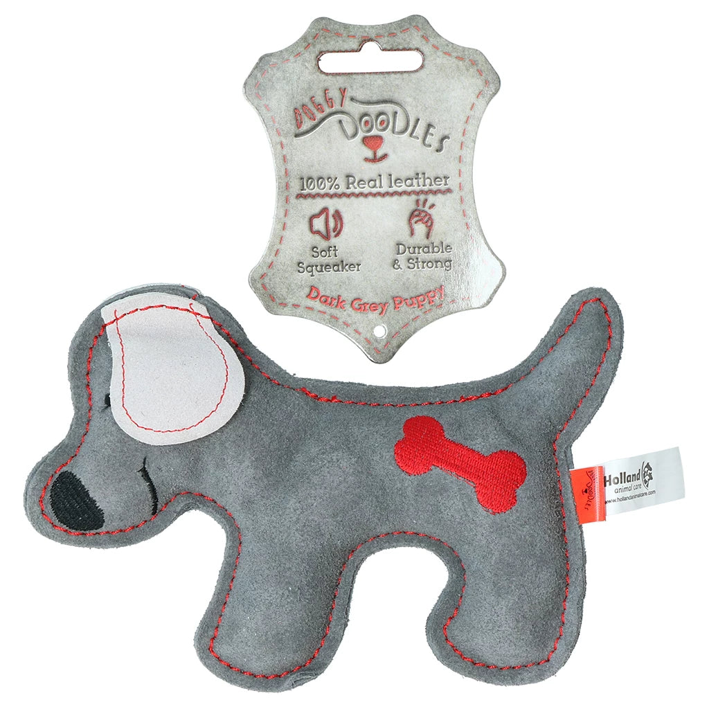 Doggy Doogle dark grey puppy hondenspeeltje